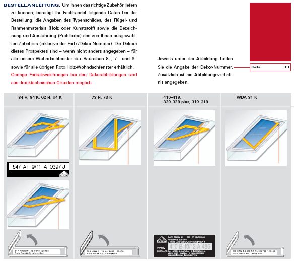 ROTO-Verdunkelungsrollo für Fenstergröße 074/078 oder 07/07