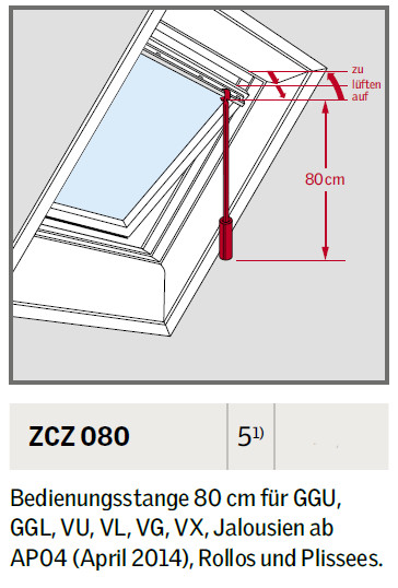VELUX-Bedienungsstange ZCZ 080