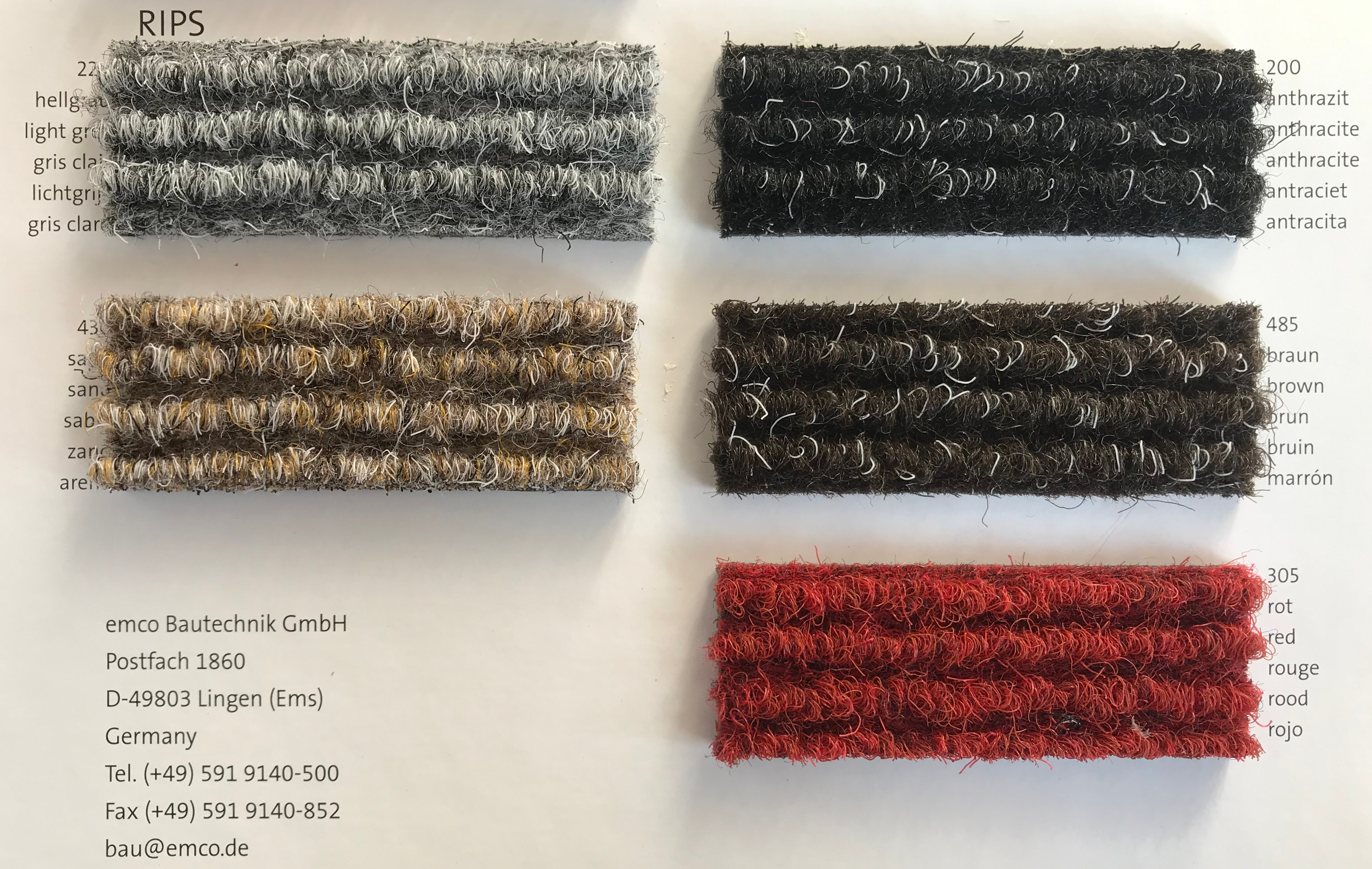 EMCO-Fußmatte 522 RK mit Winkelrahmen 100 x 100 cm