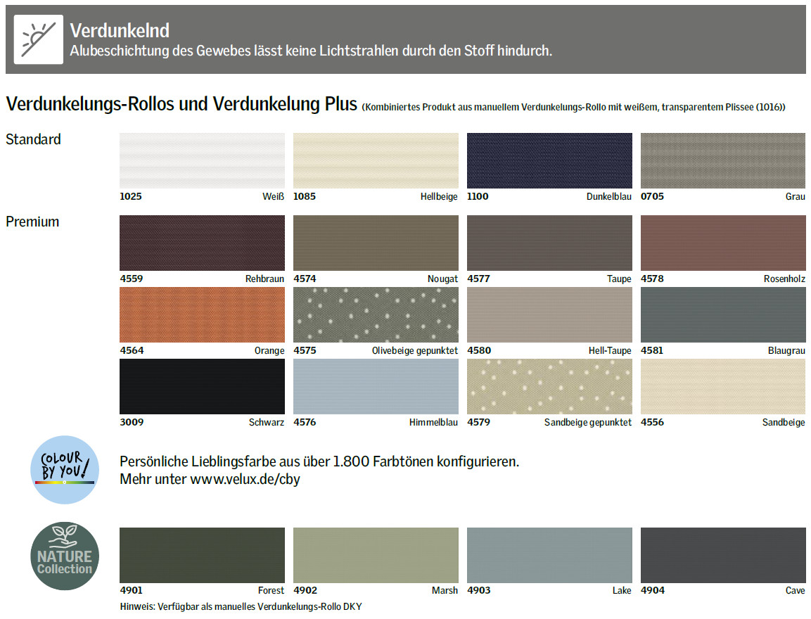 VELUX Verdunkelungsrollo DKL für Größe M10